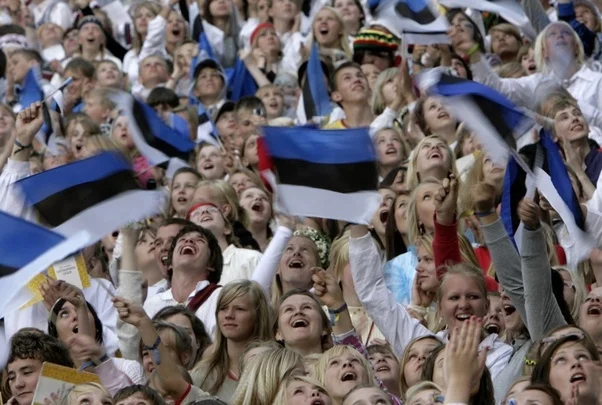 One of the first images from an ‘Estonian people’ google search. Notice anything?