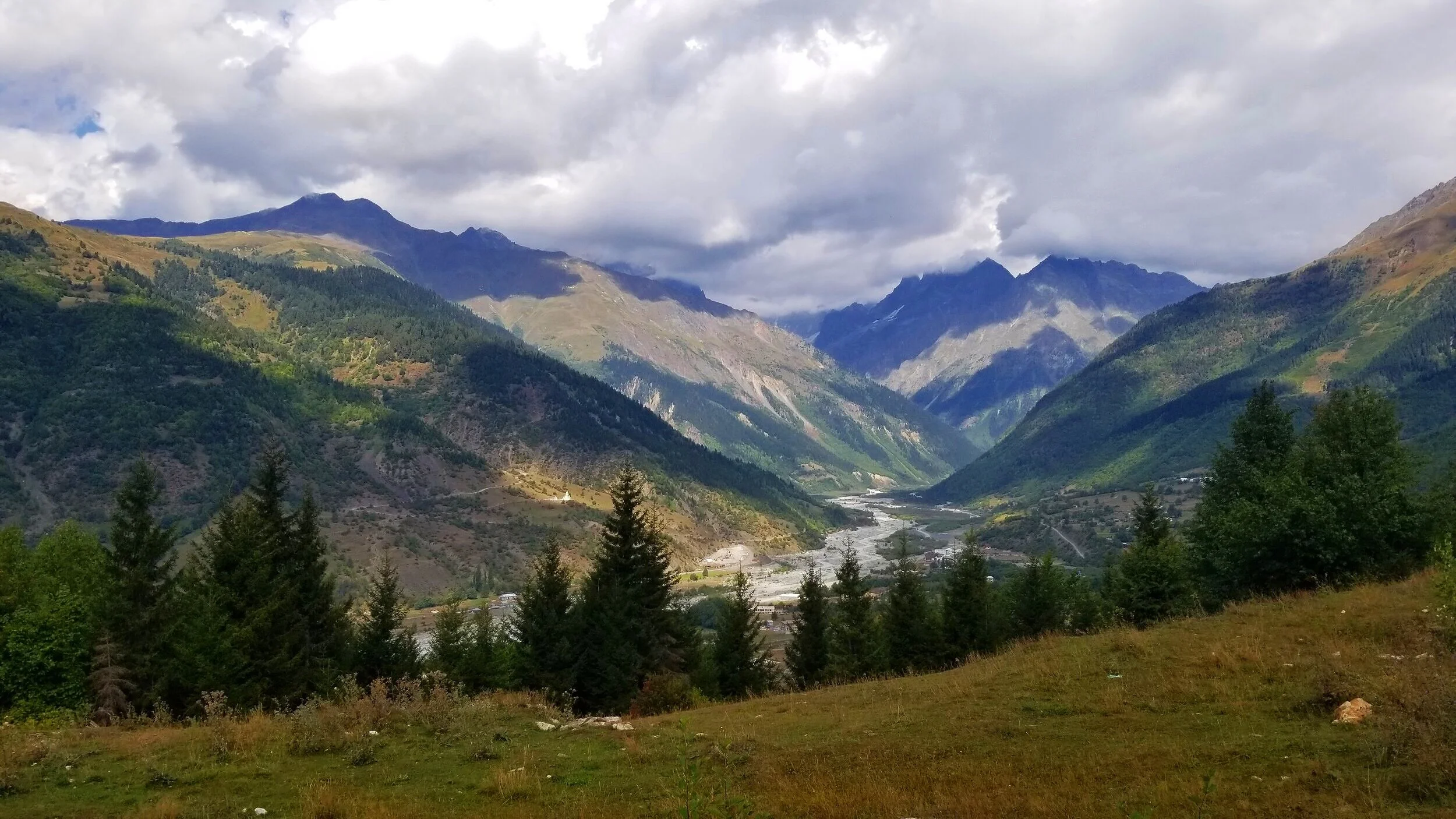Mountain and river view