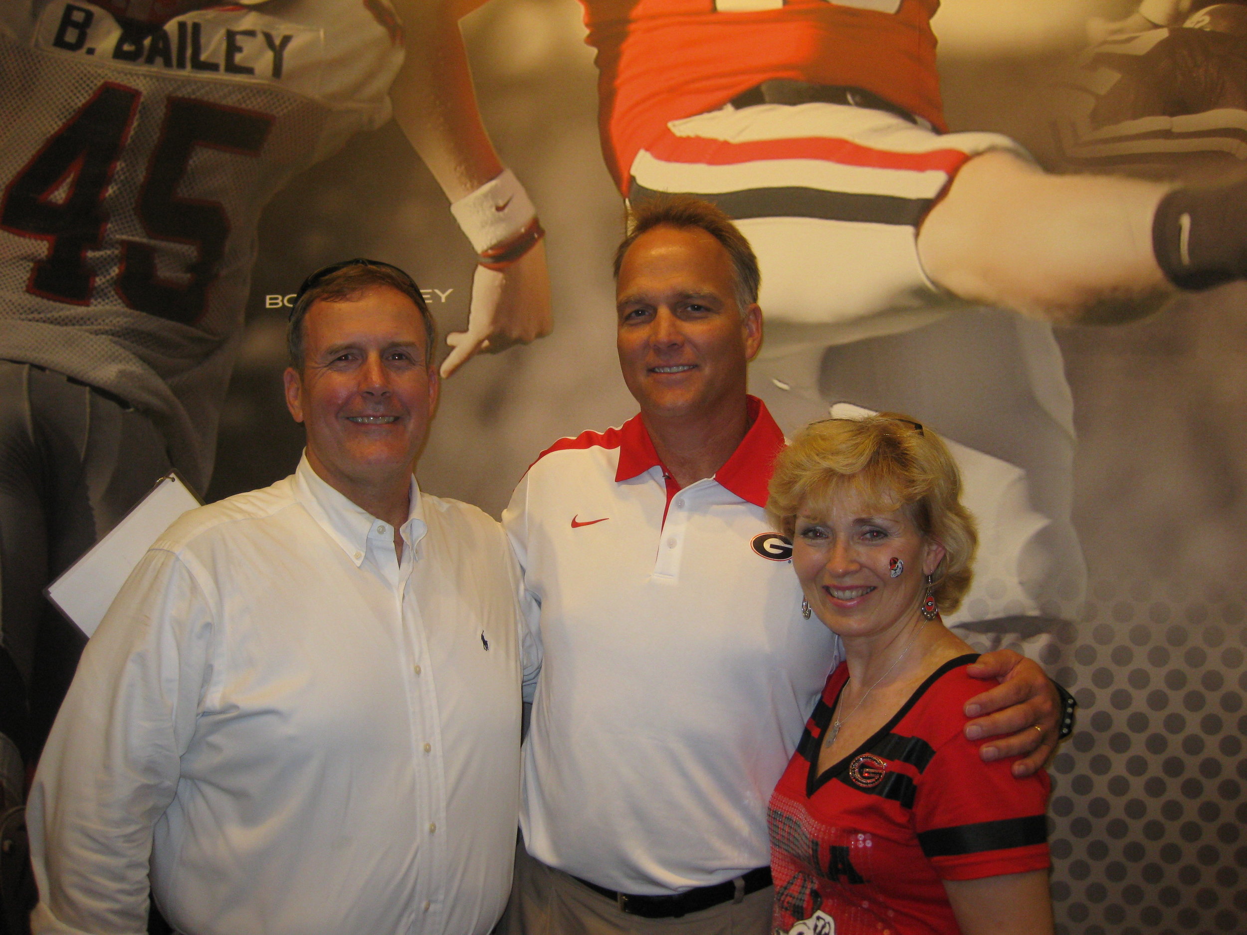 Me, Tammy and Coach Richt.jpg