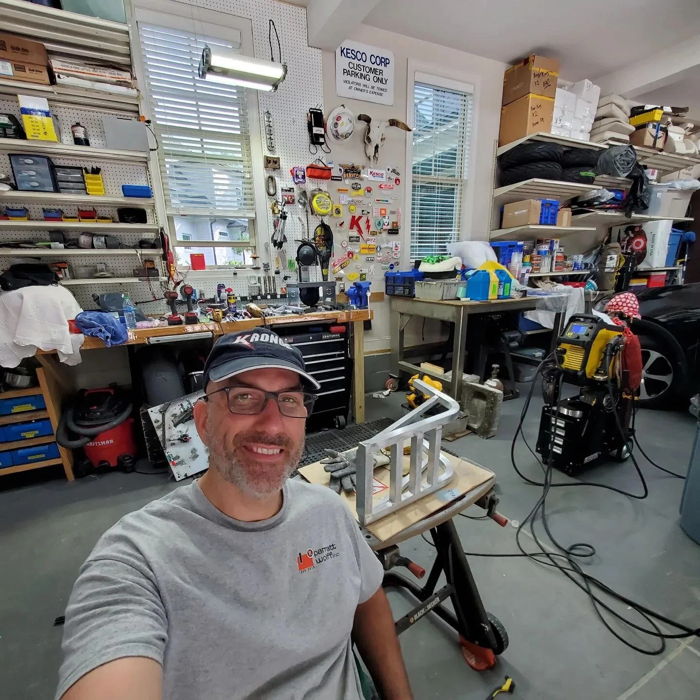 A good day in the shop trying to not suck at TIG welding on K-1 frames.