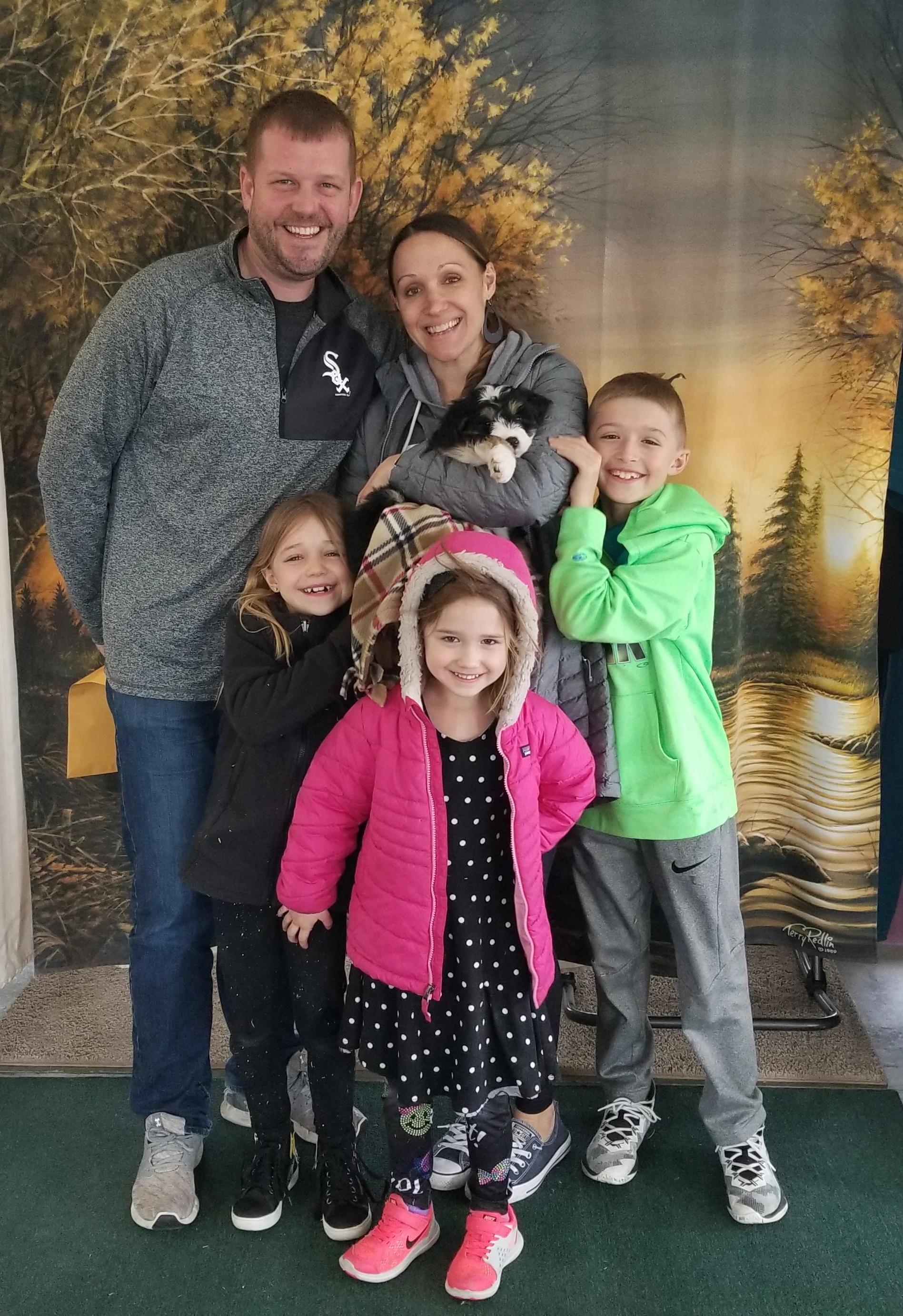 Tucker has found his new home with Mike and Jessica Dieterle from Chicago Il.