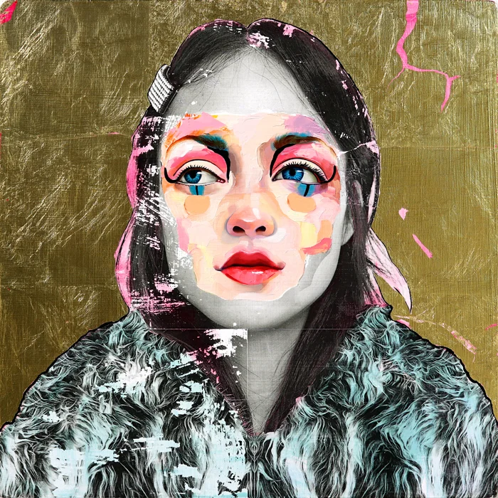 AM DeBrincat Golden Midnight oil painting