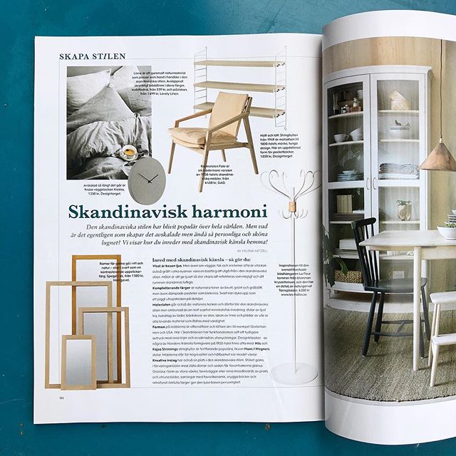 &rdquo;La Fleur&rdquo; in the latest issue of one of Sweden&rsquo;s leading interior design magazines @tidningenlantliv.