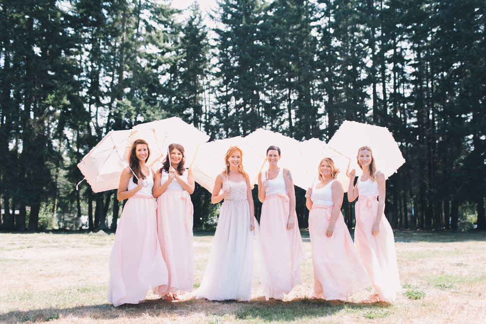 bridesmaids at kitsap memorial state park
