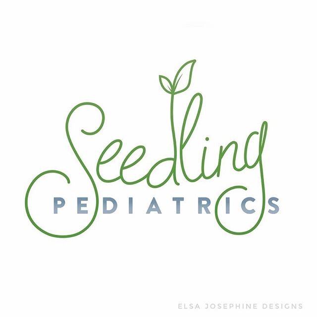 Logo design for Seedling Pediatrics.
.
&gt;&gt; and the sketch that made the final product 🌿
.
#logodesign #logo #typography #typedesign #handlettered #handdrawn #handdrawnlogo #digitized #vectorized #graphicdesign #marketing #advertising #branding 