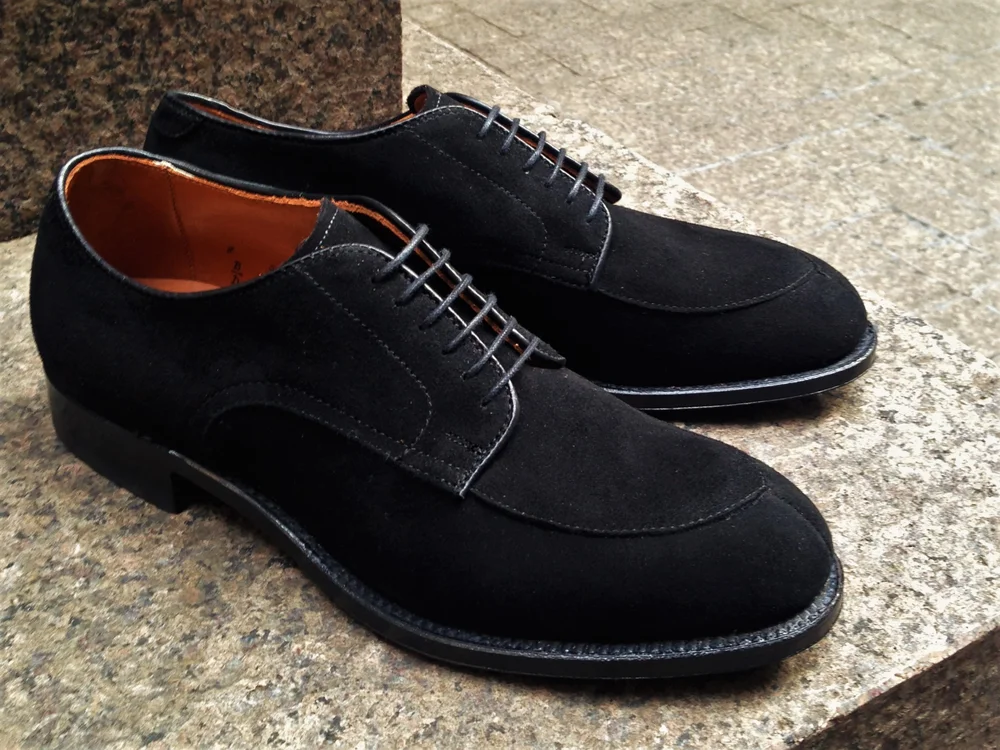 5499 Black Suede  mouldedshoe