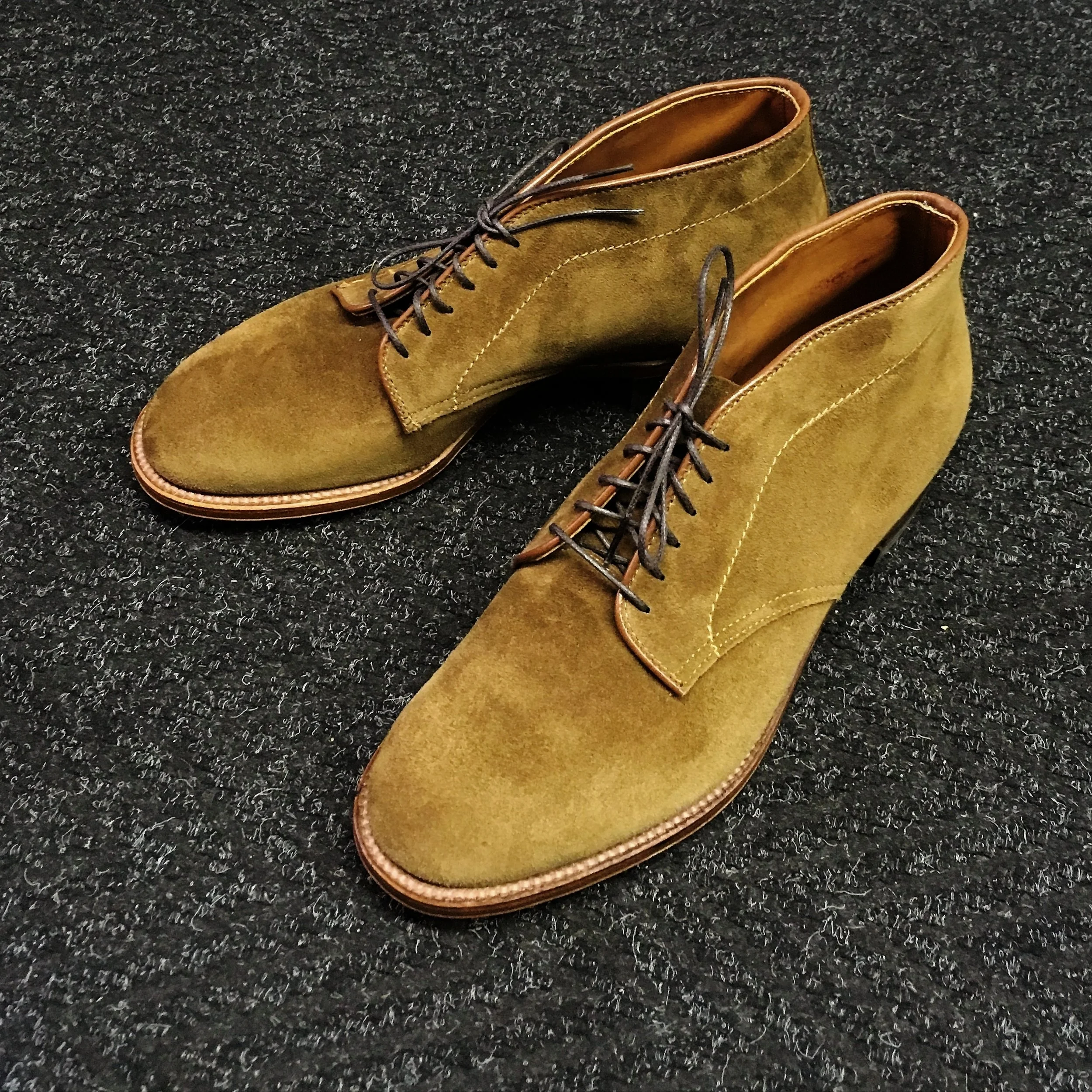 #8642 Snuff Suede Demi Boot — mouldedshoe