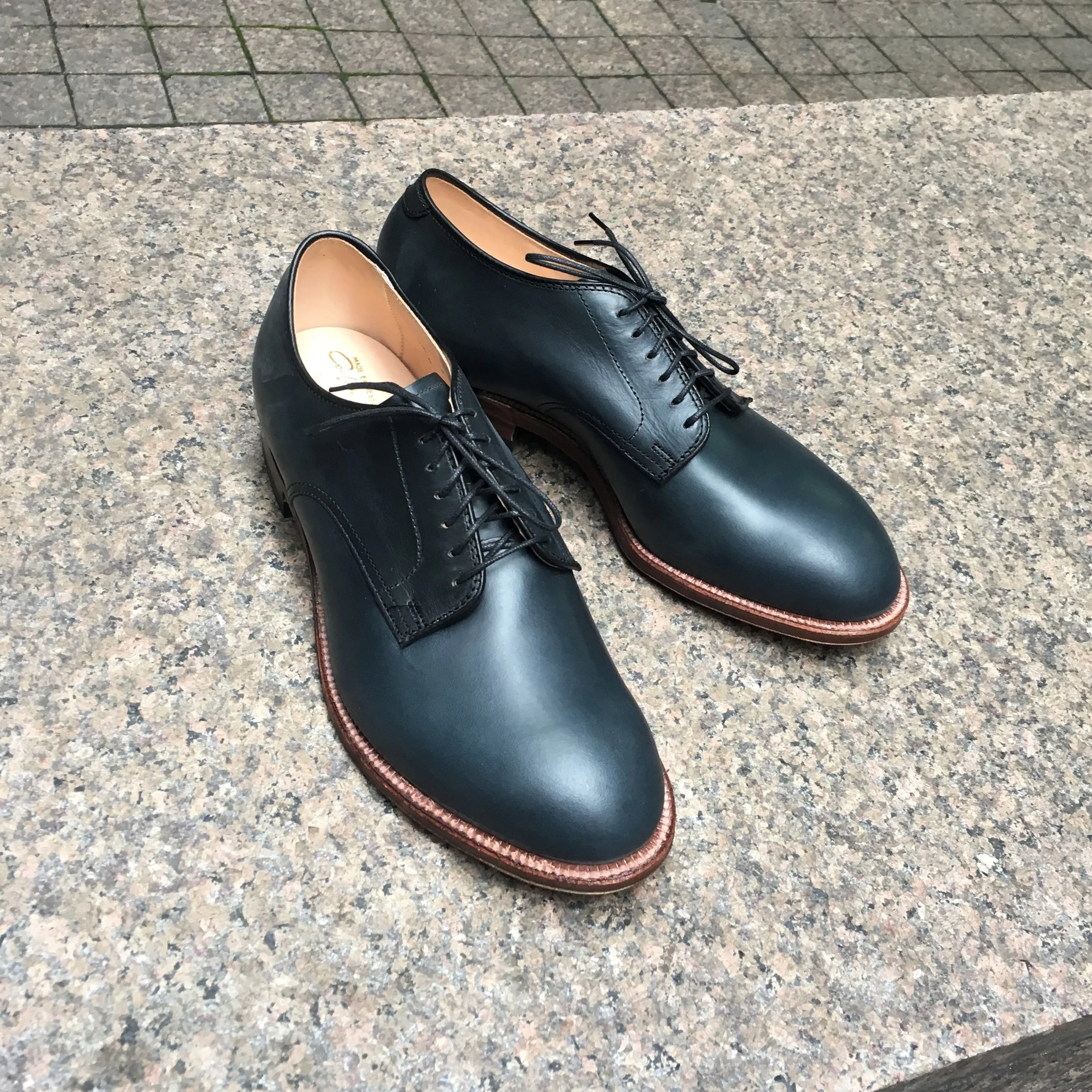 espadrilles dark grey fabric black calfskin