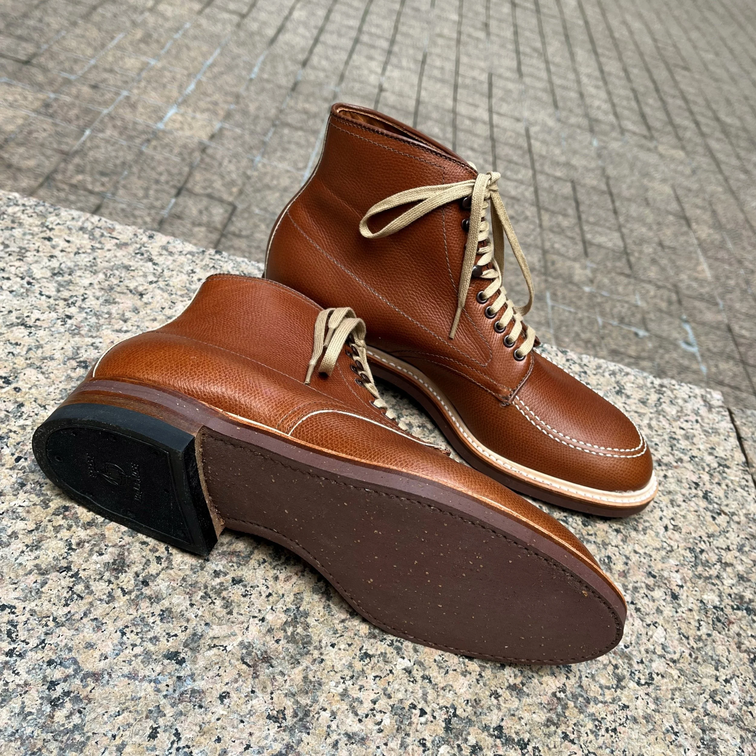 Alden Modified Last Indy Boot Tan Alpine Grain — mouldedshoe