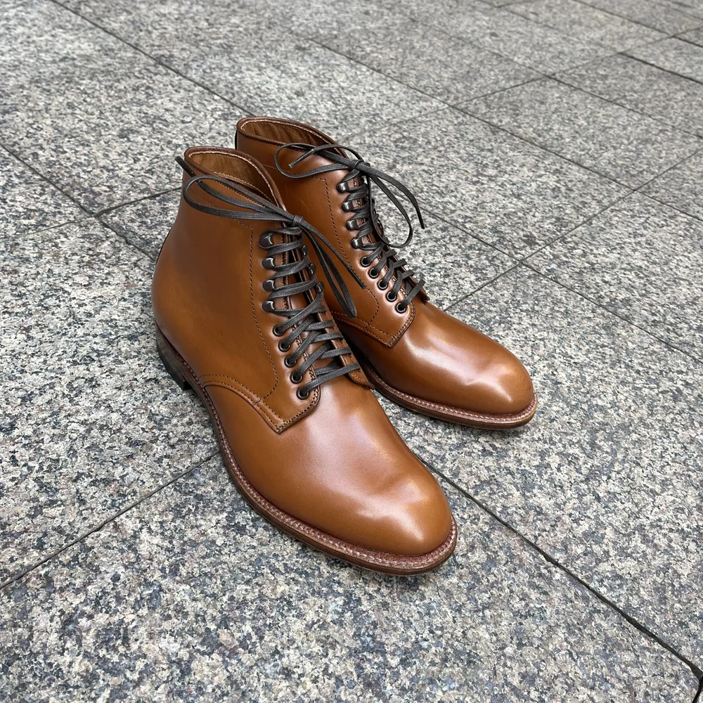 D4401 Navy Chromexcel — mouldedshoe