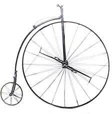  1870 - Ariel Ordinary  Two speed gears, 48"" front wheel Patented spoke tension hubs Lightweight all steel construction 