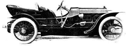 1910 - Ariel Hillclimber  Simplex 3,000cc engine, 60hp, 4 seater, aluminium body 