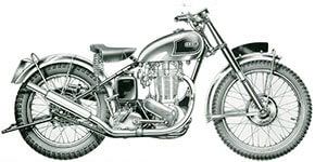  1949 - Ariel VCH  500cc Single cylinder, Magnesium crankcase, Burman 4 speed gearbox 