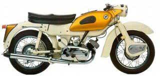  1963 - Ariel Arrow  250cc, 20 bhp 2 stroke twin cylinder engine, Pressed steel frame, Trailing link front forks 