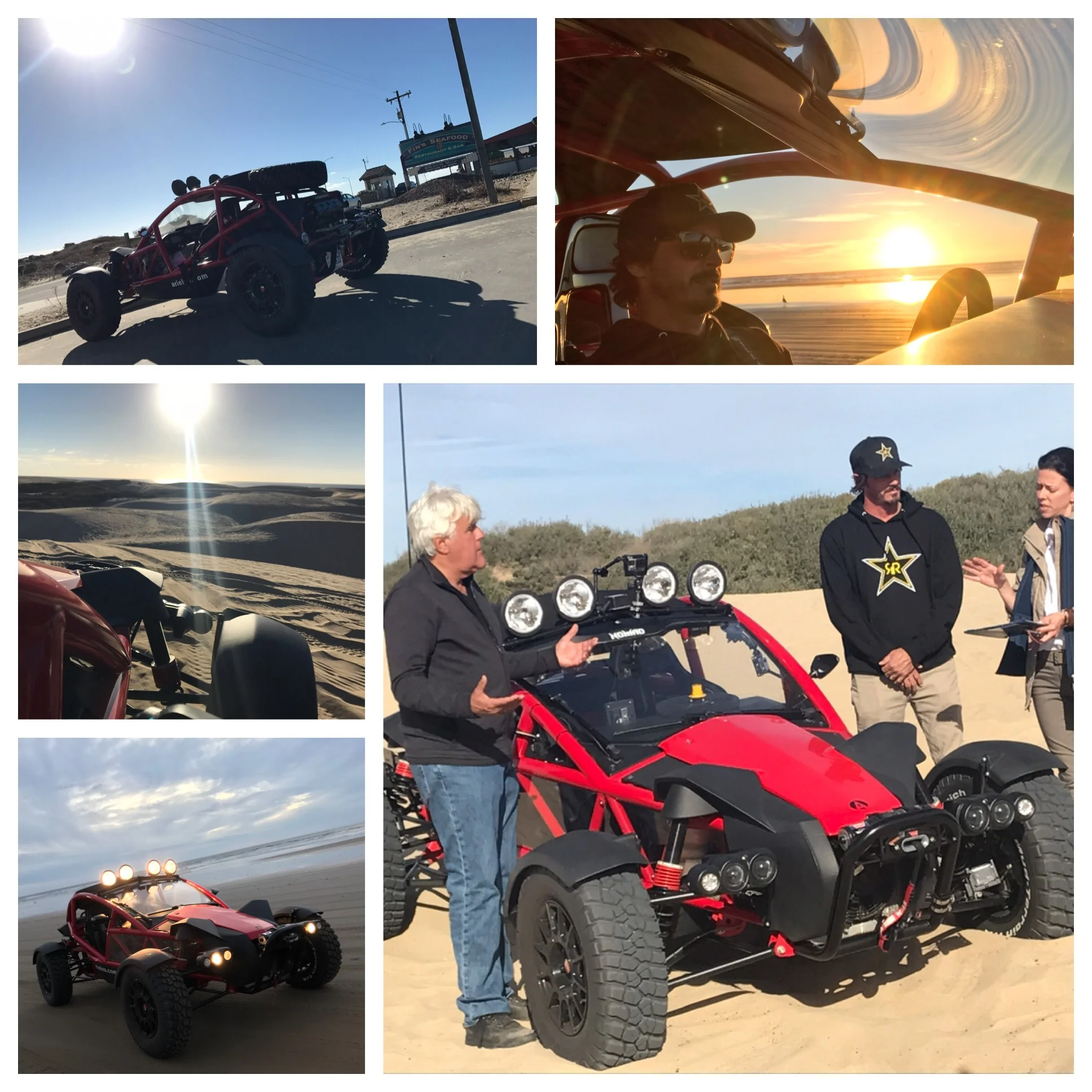 November, 2017 - Shooting for NBC's Jay Leno's Garage with the man himself and Bucky Lasek. Look for the episode in 2018!