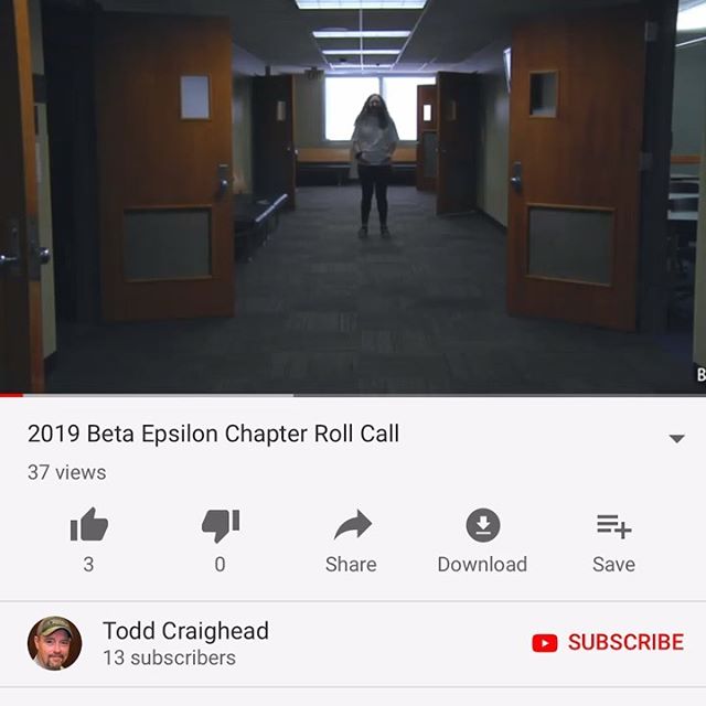 Check out our Beta Epsilon chapter&rsquo;s roll call‼️ https://youtu.be/KBCc5bck8EY

#gis #betaepsilon