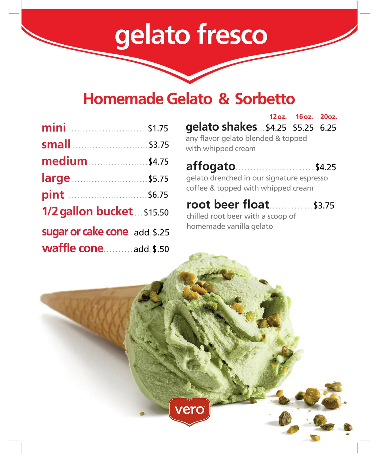 Mariano's — Vero Coffee & Gelato Specialty Frozen Desserts Made by Italian Artisans