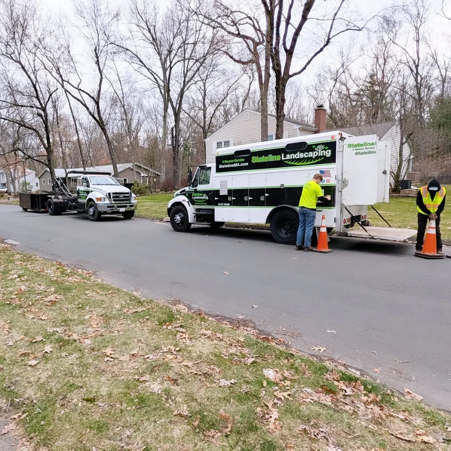 Crews are out in full force! Spring has begun! Been waiting to do that project? Get on our schedule! #ford #landscaper #utility #truck #spring