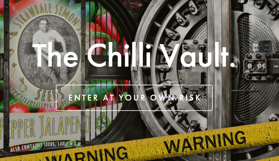 The Chilli Vault. Strawbaleveg.co.uk