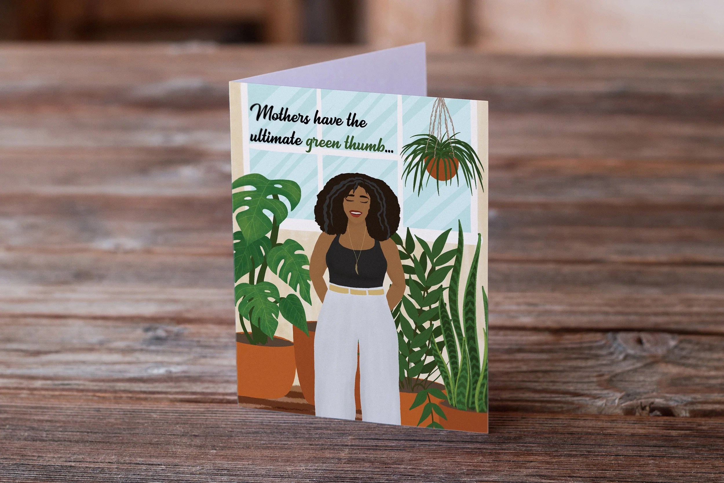 Mother's Day - Green Thumb  Greeting Card