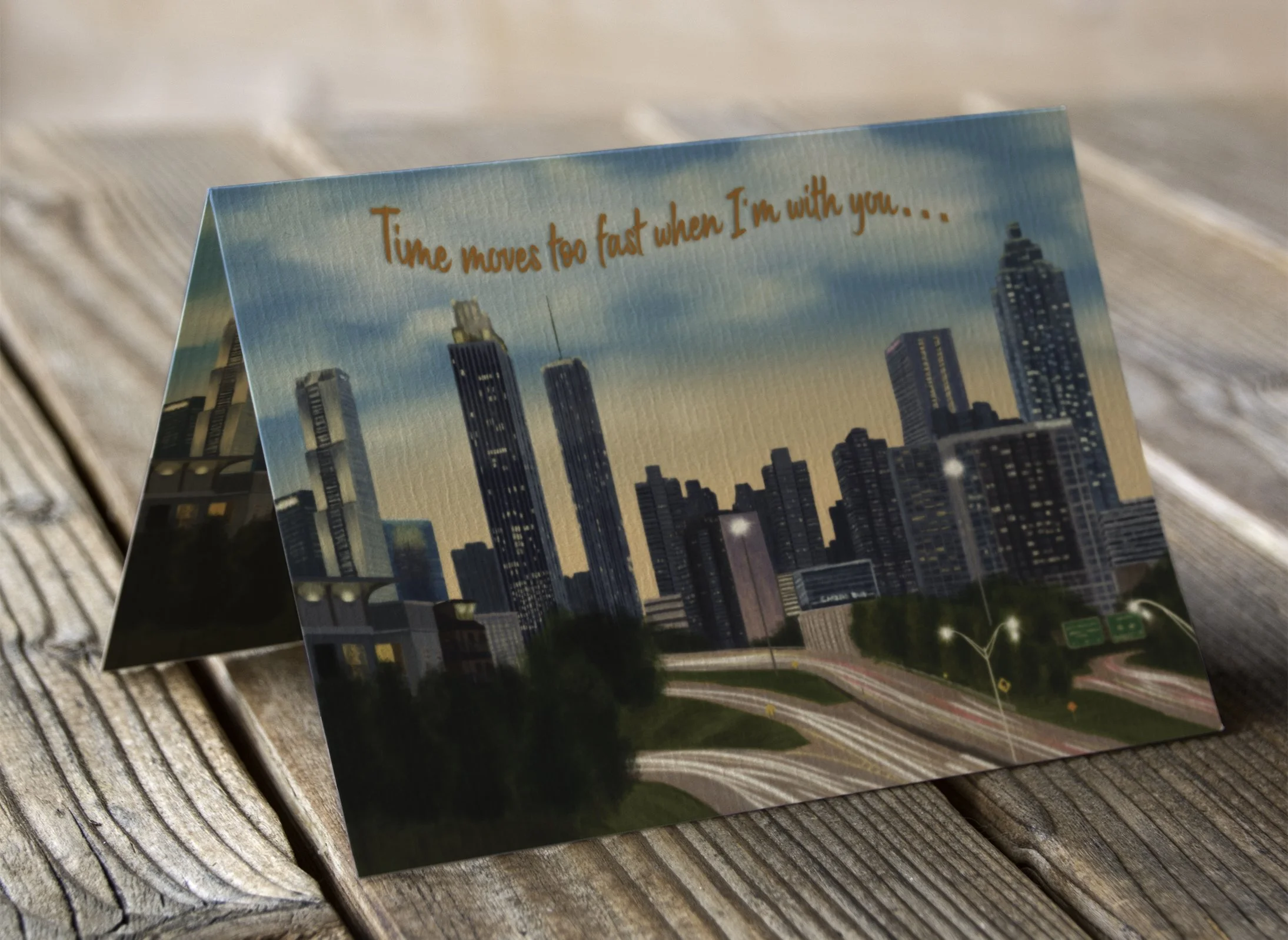 Missing You - Time Moves Greeting Card