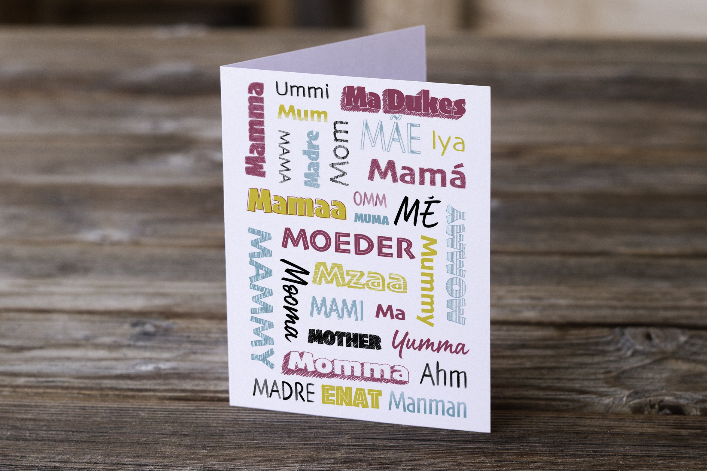 Mother's Day - Language of Mom  Greeting Card