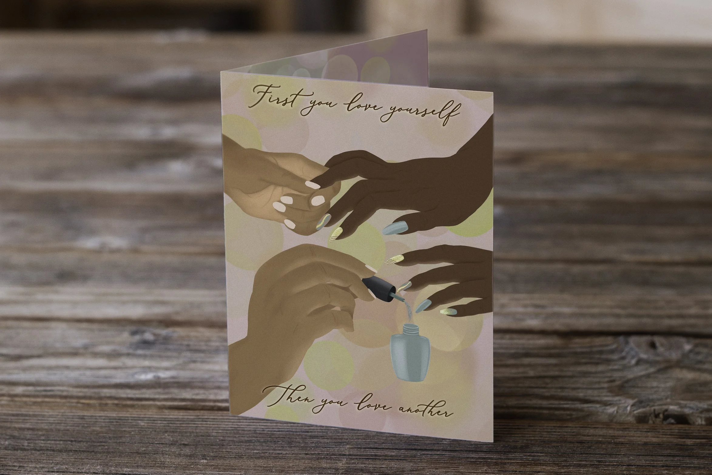 Engagement - First Comes Love Greeting Card