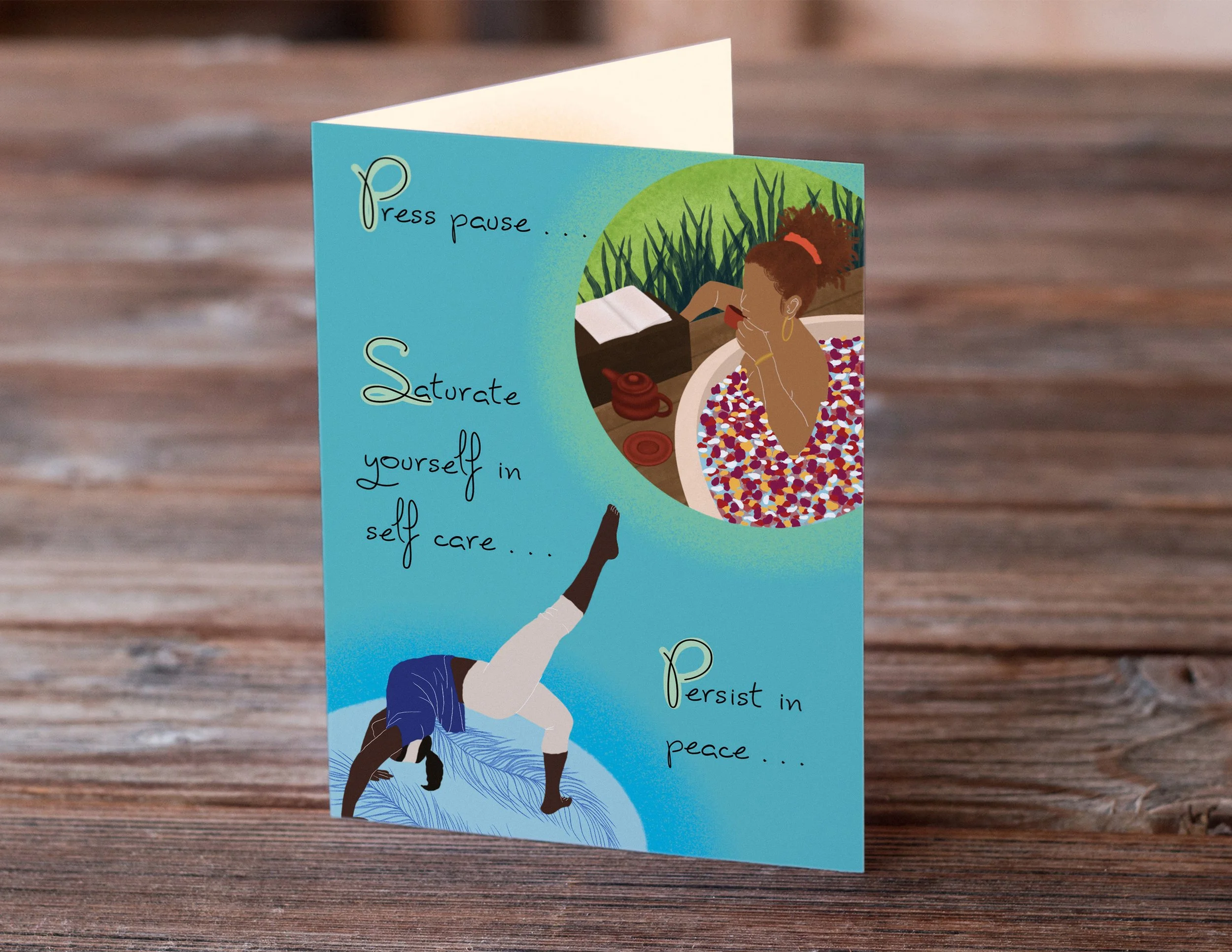Self Care - Selah Greeting Card