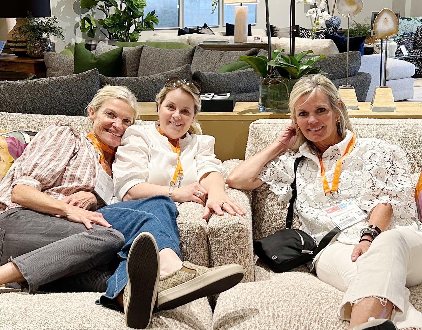 Another day shopping in Highpoint! We found some great things @crlaine including these big fabulous chaises! #bridgetbearistyle #rvadesigner #designingwomen #shoptilwedrop #highpointmarket #hptmkt2023