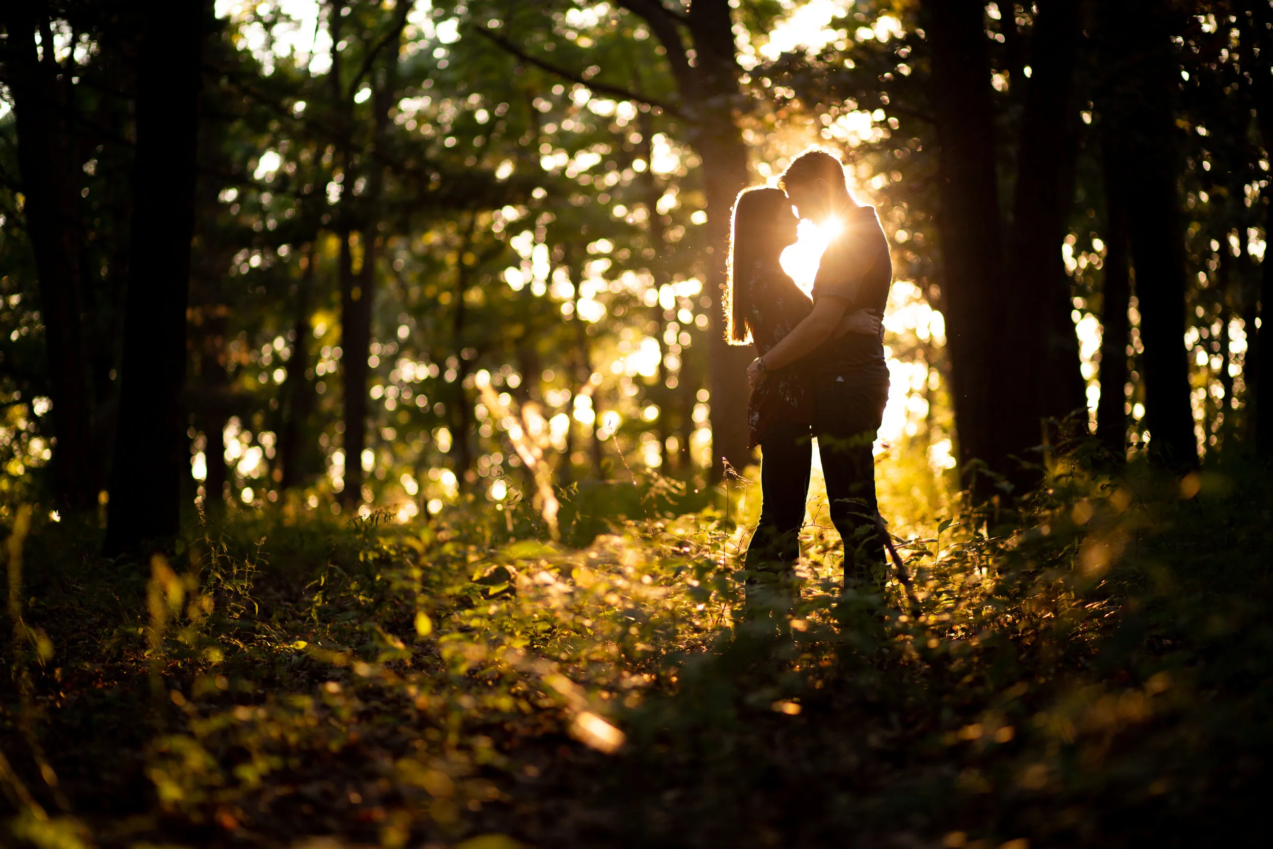 Sarah + Tim | Dodge #4 State Park | Engagement Photographer