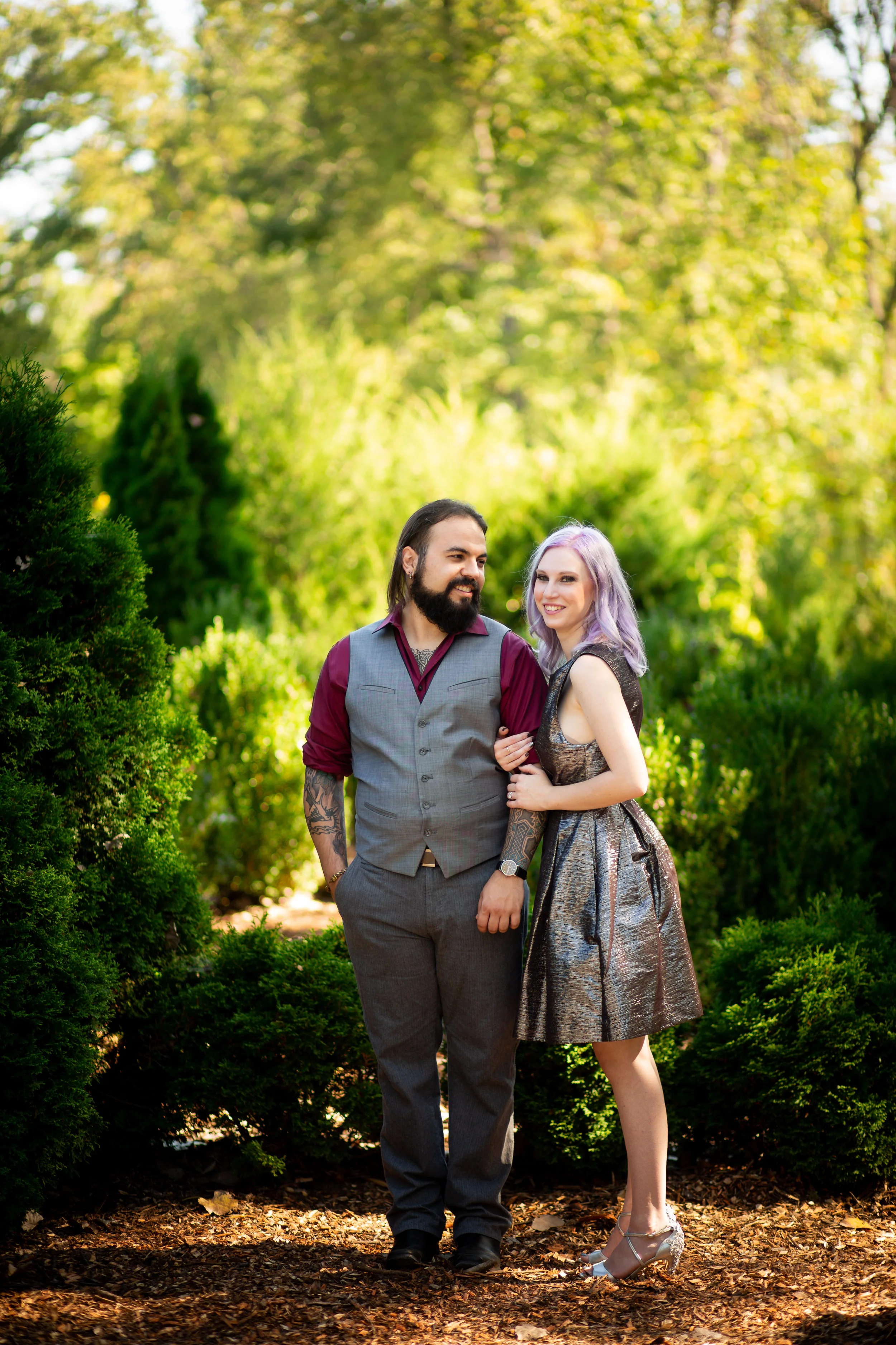 Melissa + Anthony | Matthaei Botanical Gardens, Ann Arbor MI | Engagement Photographer