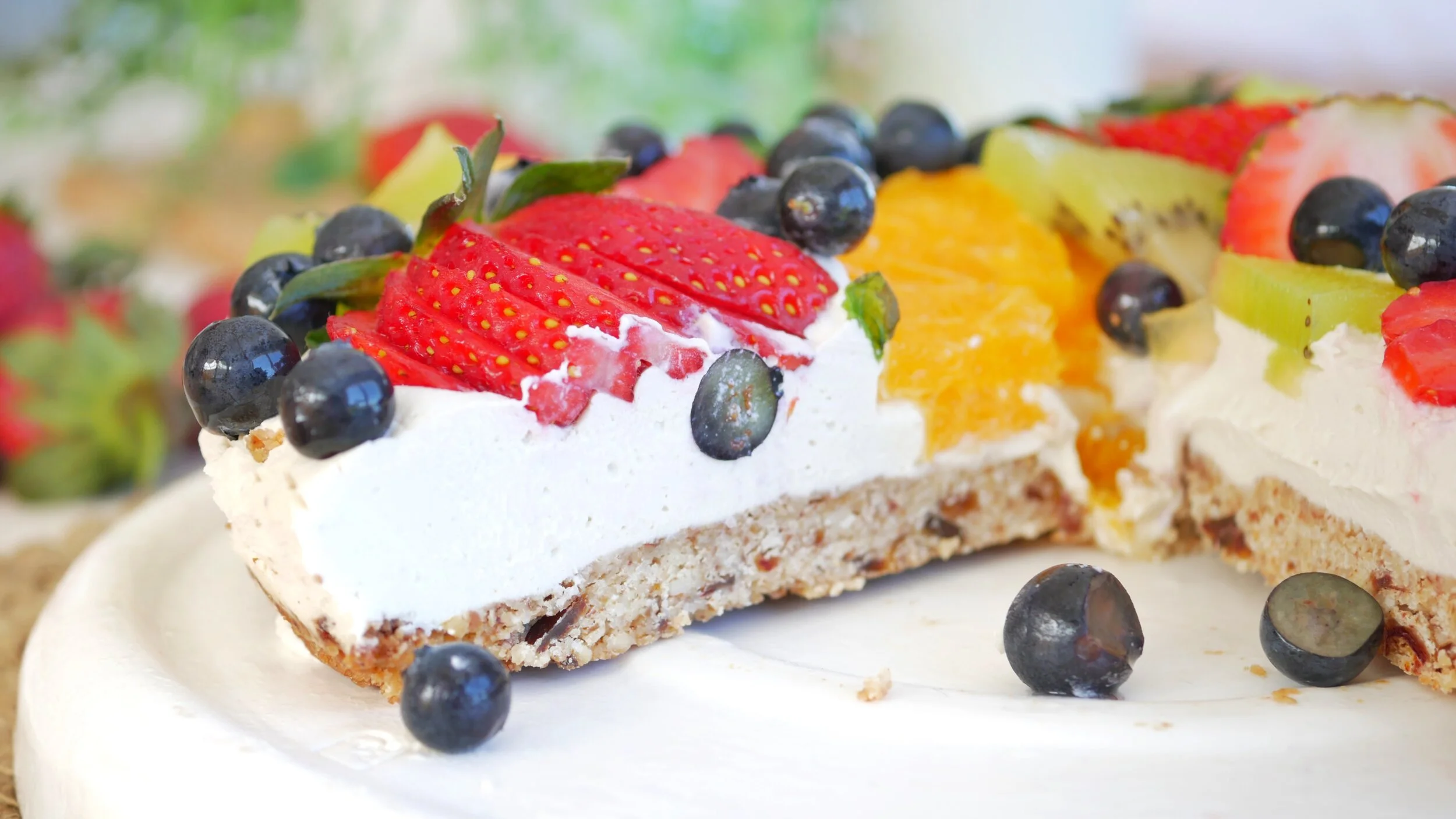 Christmas Fruit Cheesecake