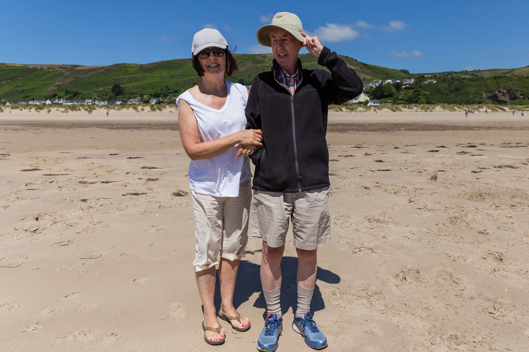 Socks and sneakers on the beach...oh Nigel. xoxo