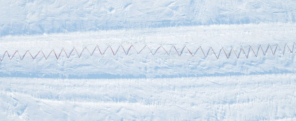 Still from Stitching My Landscape (2017); Video (6:10mins). Commissioned by Partners In Art for LandMarks2017/Repères2017. Curated by Tania Willard.