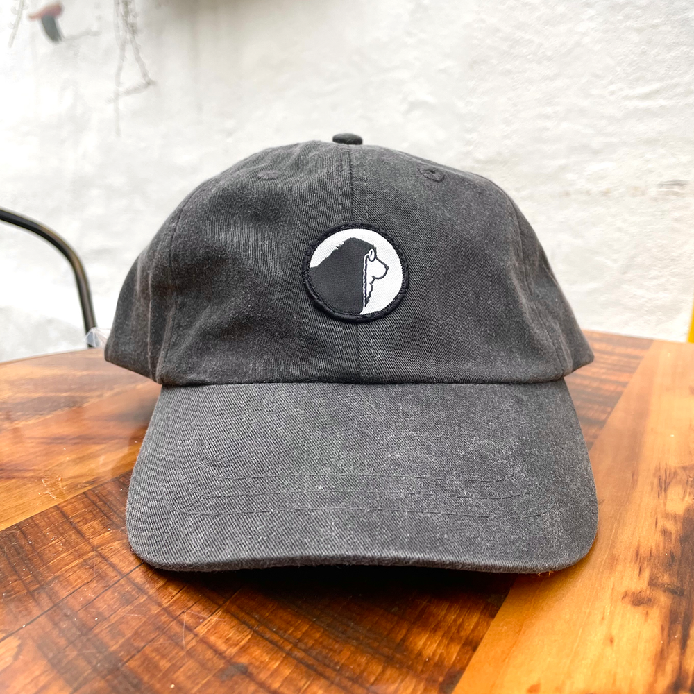 Faded Black Dad Hat — Lama Dog Tap Room – Beer Store in Santa