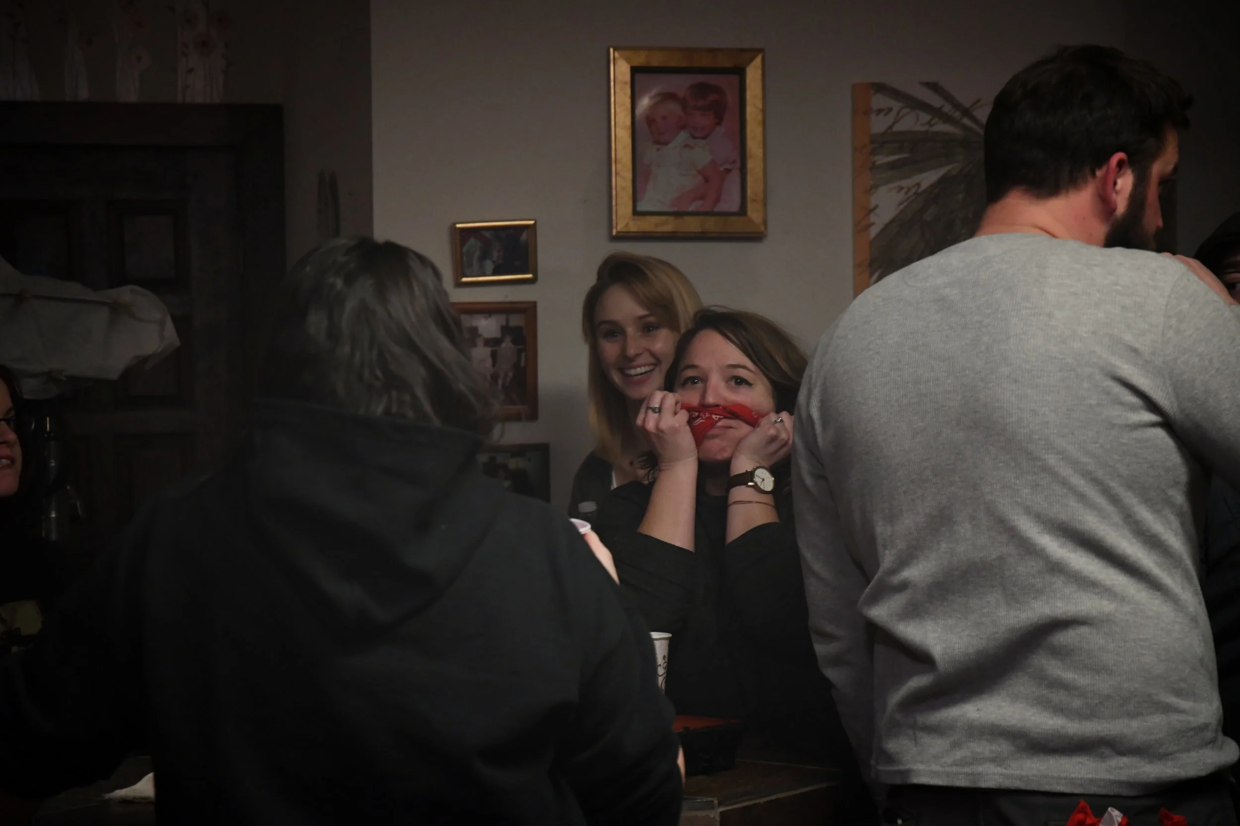 Directors Dycee Wildman and Jennifer Bonior goofing off on the set of Inside The House. Photo Credit: Scott Arnez