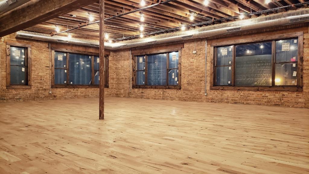 Our New Event Space looking all sexylike. We need a good name. Maybe "Chocolate Observatory" or "Cocoa Bean Overlook". Ha.