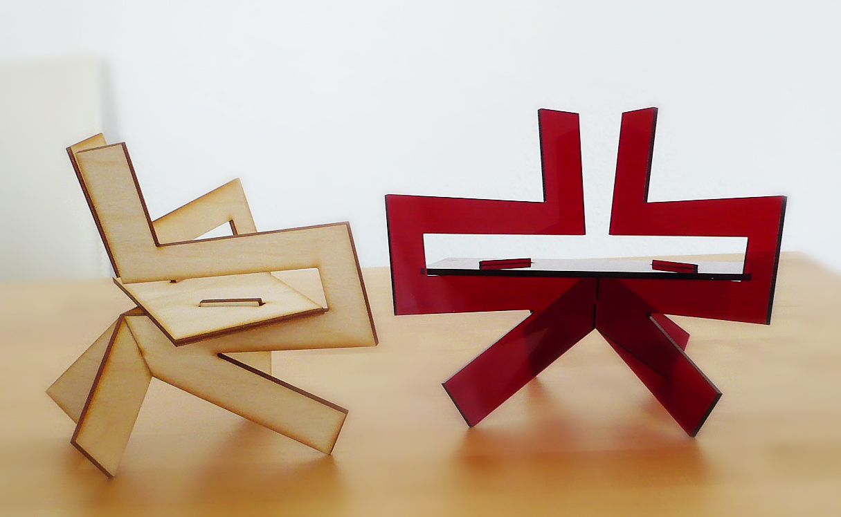 1:6 scale prototype models of Samurai Chair