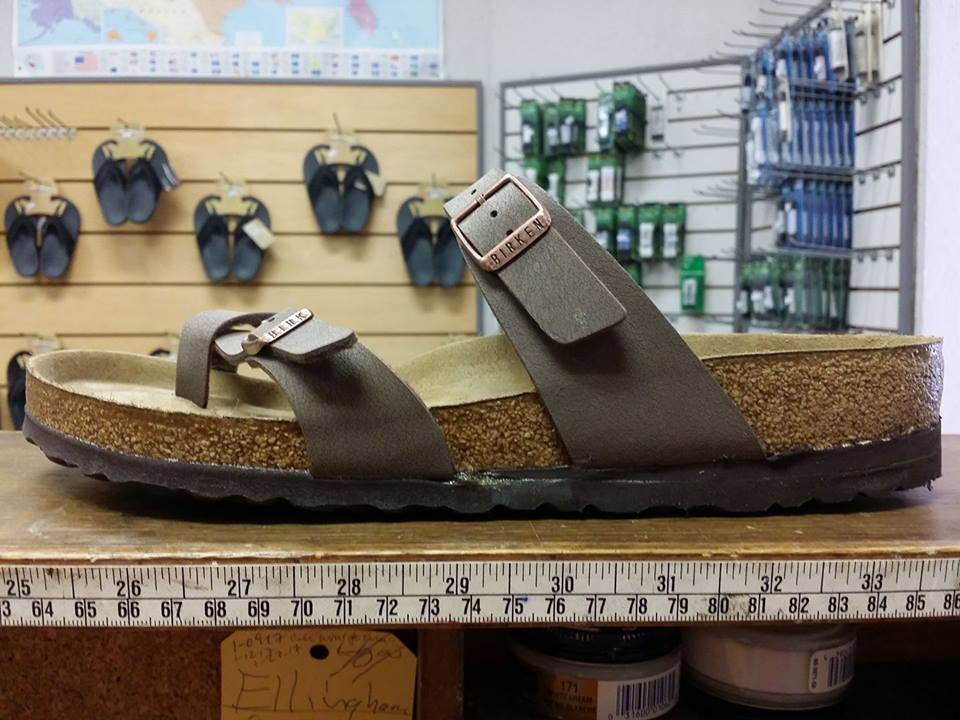  1/4- inch wedge lift on a Birkenstock sandal.