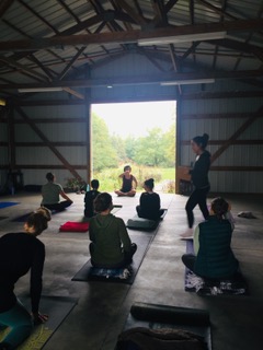 Do yoga in the fresh air!