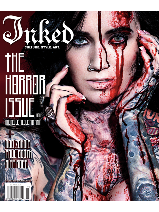 INKED Magazine Cover Typography