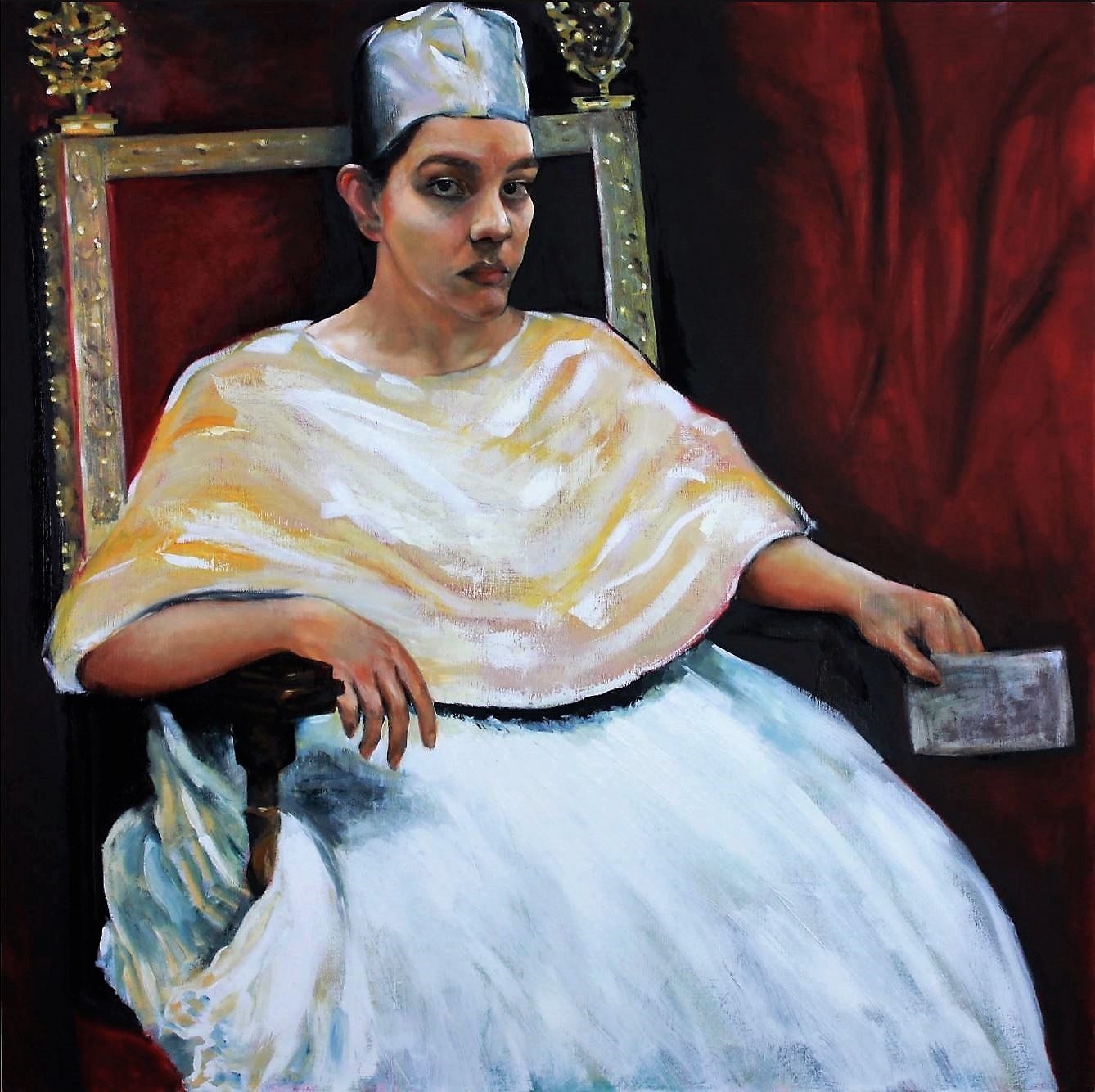  Mama Inocencia X -Pope Innocent X   $1,500  41" X 41.5"  Oil on Canvas   
