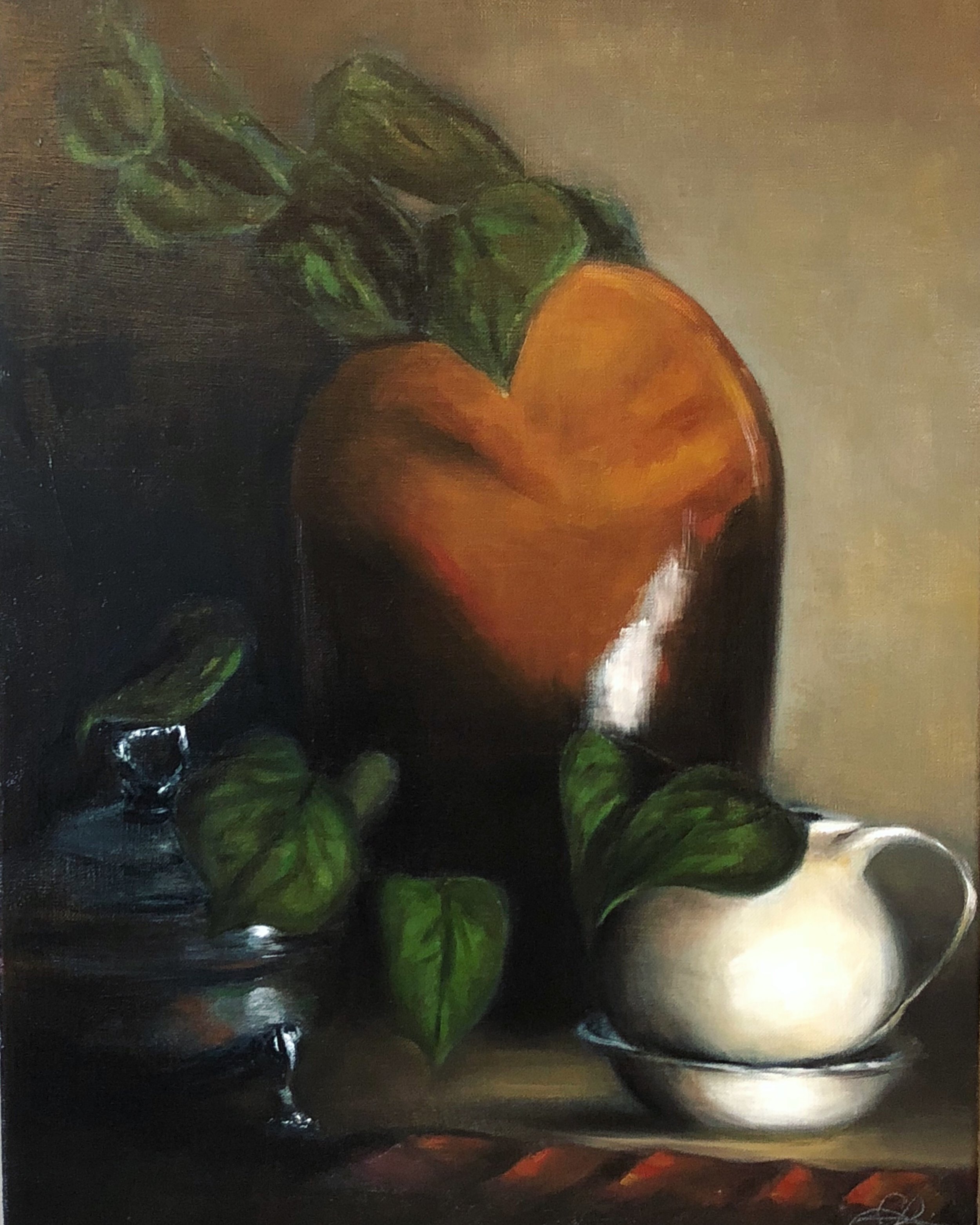   “Still Life”   $400  Oil on Canvas  16” X 20” 