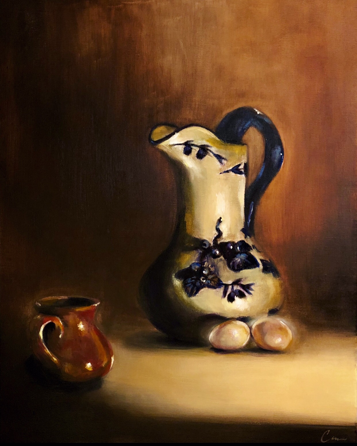 “The Pitcher” SOLD Oil on Canvas 16” X 20”