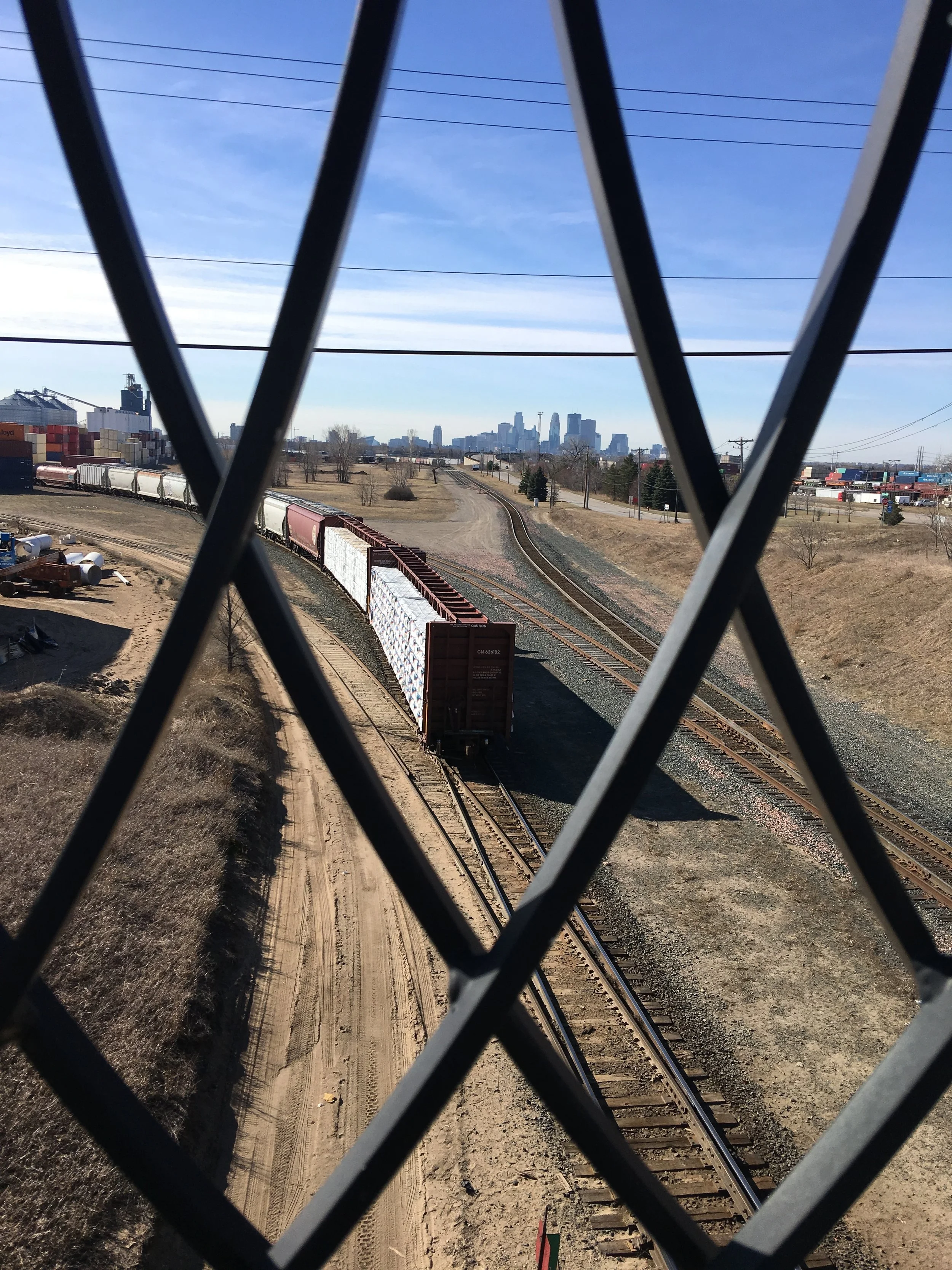 Downtown skyline from the bridge
