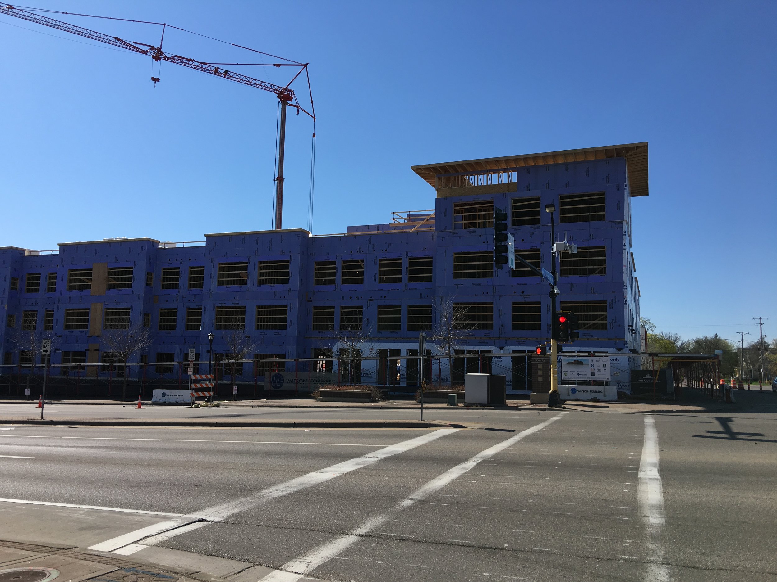 New affordable housing project by PPL at Lyndale Avenue N and Lowry Avenue N