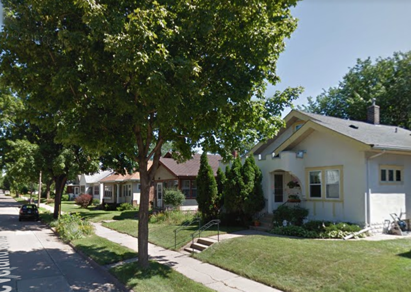 Google street view of my future street in Northeast, Minneapolis