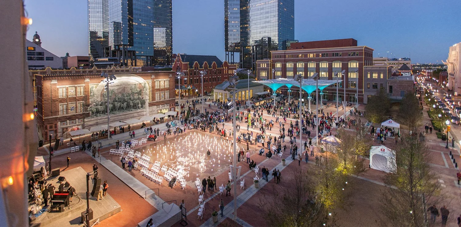 Sundance Square in downtown Fort Worth