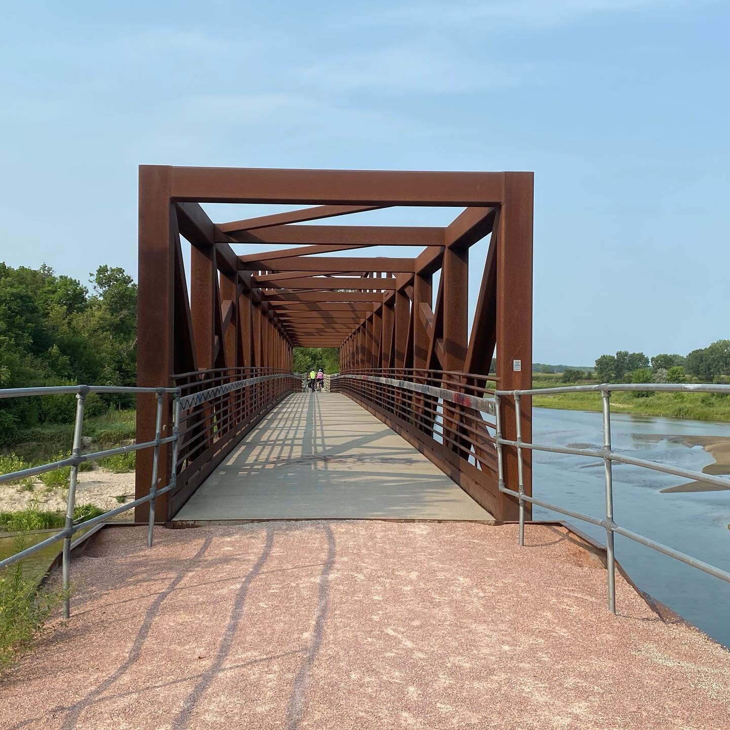 Today&rsquo;s 20 miler was my first time on the #cowboytrail heading out west from Norfolk. What a beautiful trail with great scenery. And people think Nebraska is a boring flyover state.