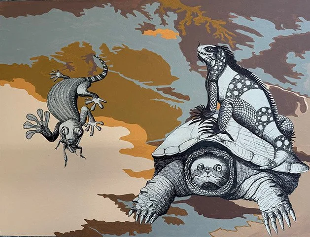 4_Ulrika Matthiessen_mediterranean gecko, green Iguana, snapping turtle.jpeg